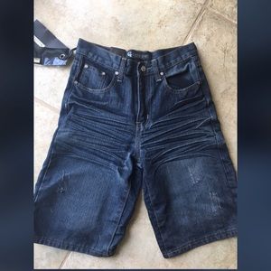 Boys designer jean shorts